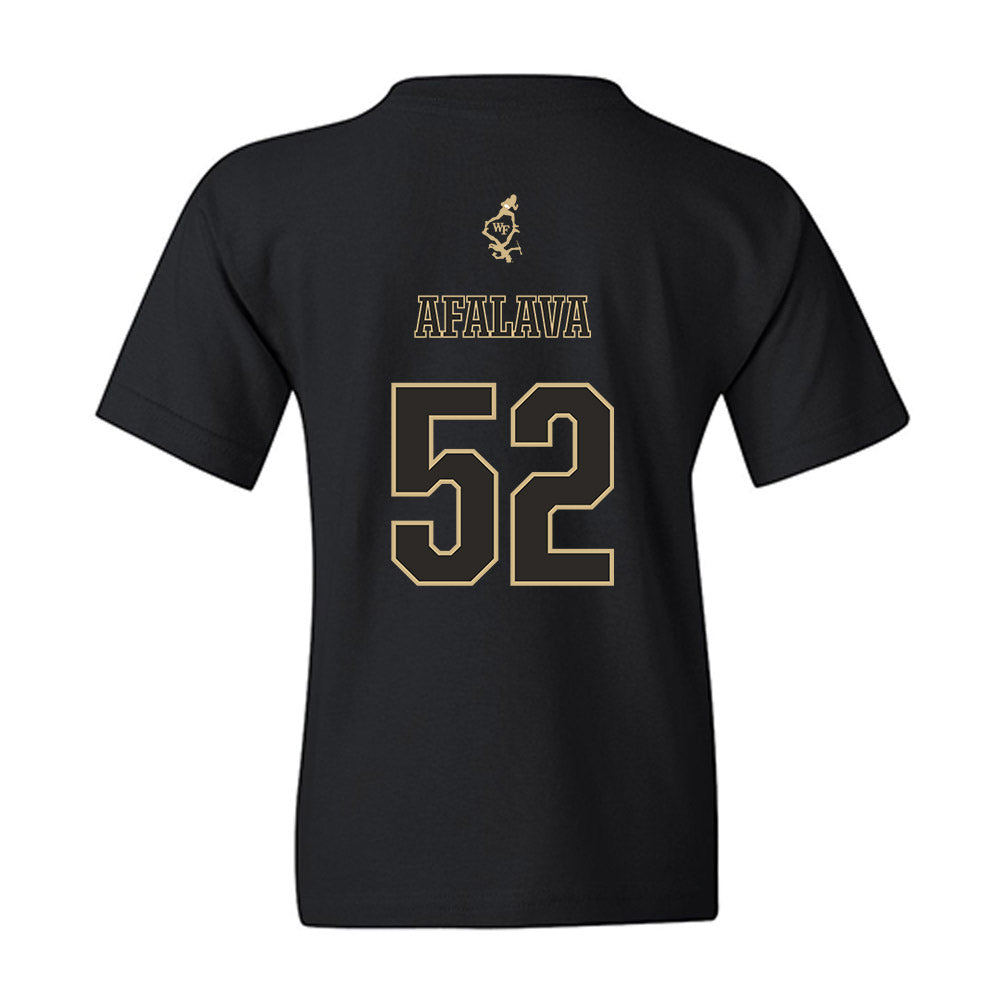 Wake Forest - NCAA Football : Dallas Afalava - Youth T-Shirt-1