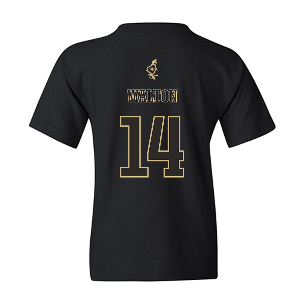 Wake Forest - NCAA Football : Tyler Walton - Youth T-Shirt-1