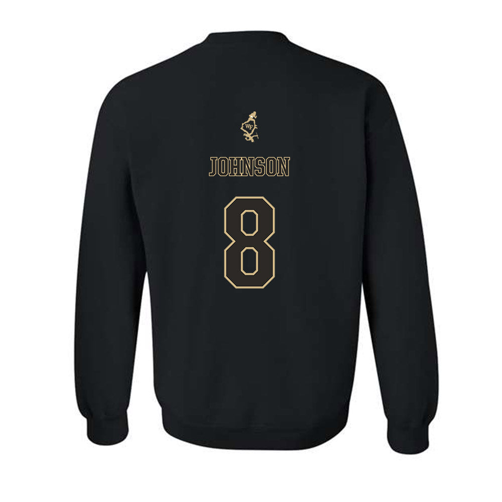 Wake Forest - NCAA Football : Braylon Johnson - Crewneck Sweatshirt-1
