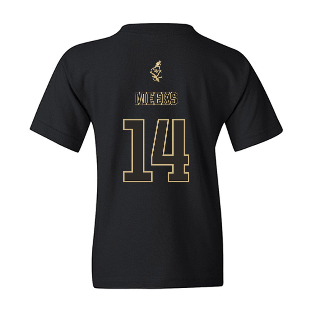 Wake Forest - NCAA Football : Antonio Meeks - Youth T-Shirt-1
