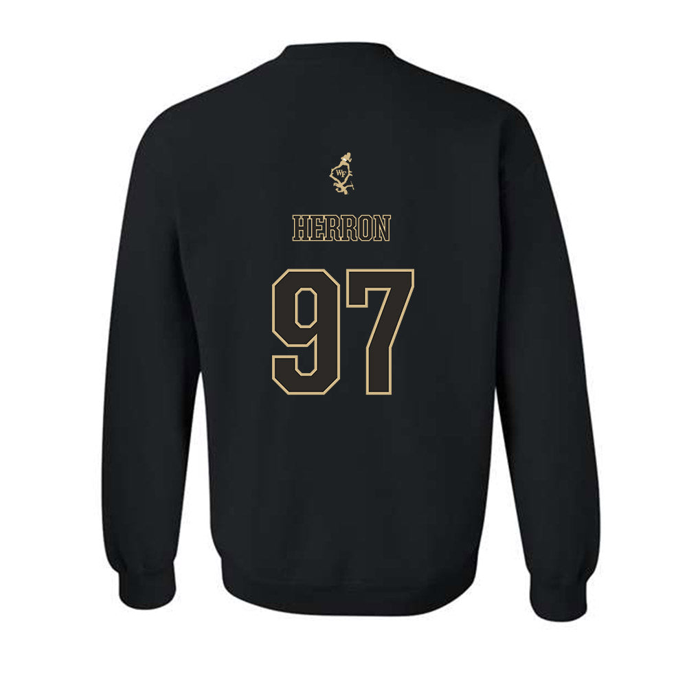 Wake Forest - NCAA Football : Matt Herron - Crewneck Sweatshirt-1