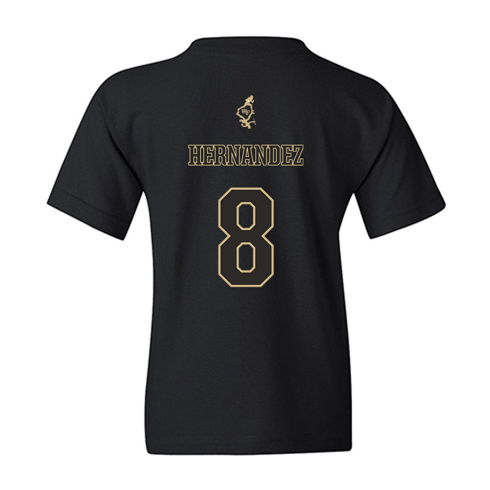 Wake Forest - NCAA Football : Carlos Hernandez - Youth T-Shirt-1