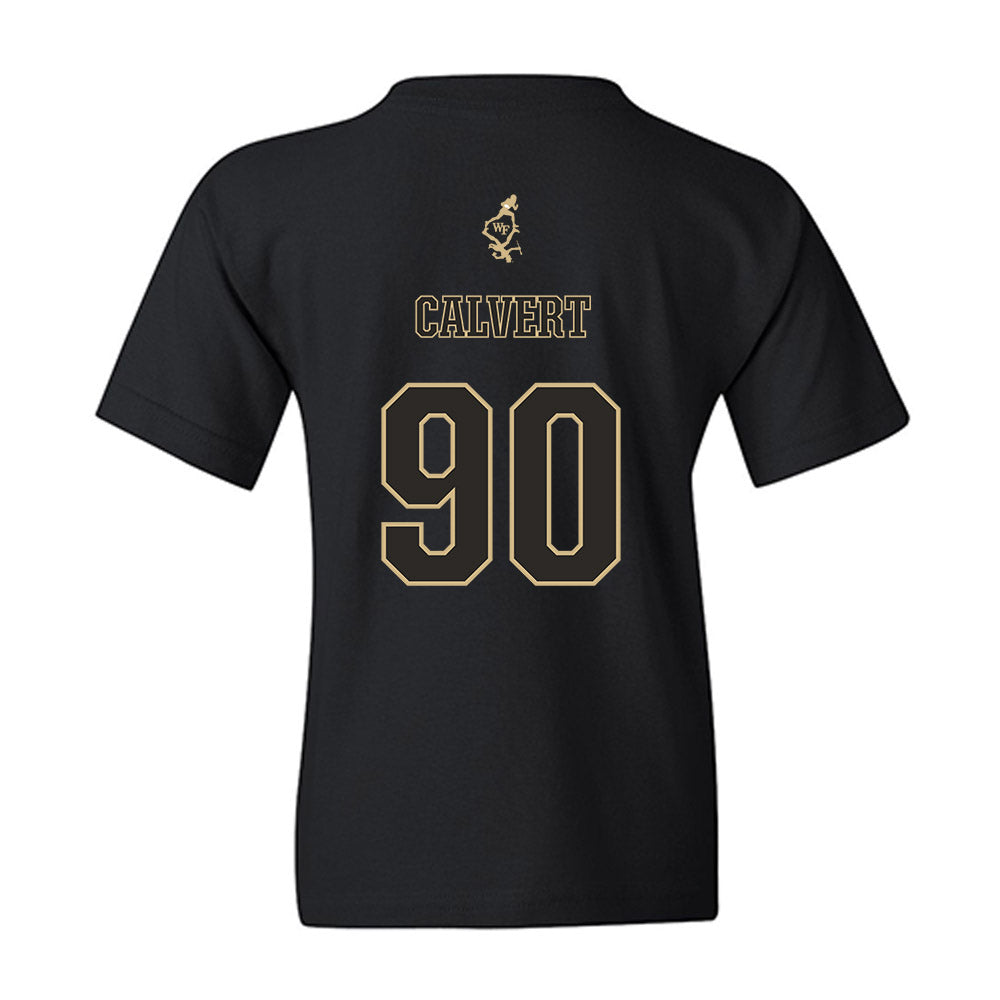 Wake Forest - NCAA Football : Connor Calvert - Youth T-Shirt-1