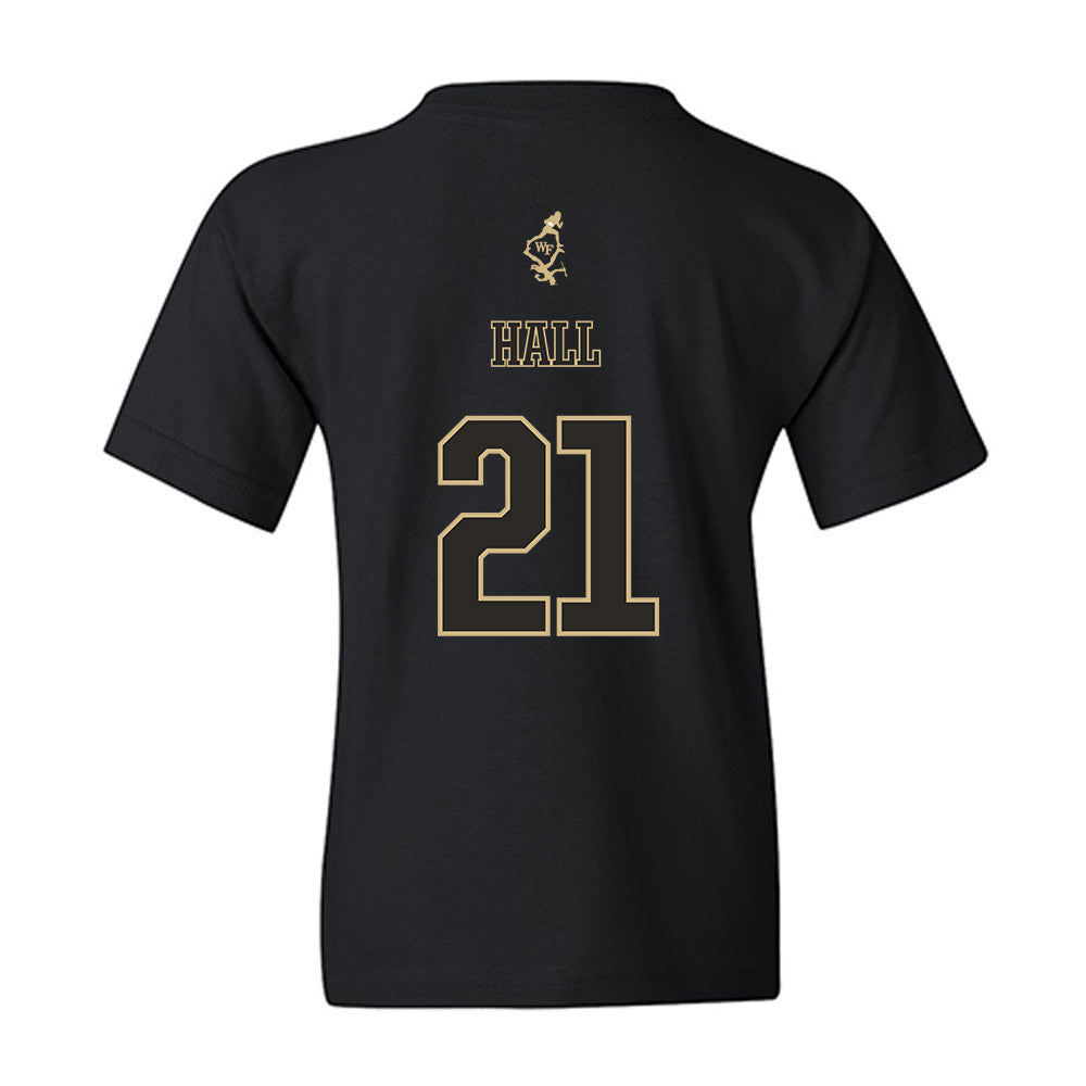 Wake Forest - NCAA Football : Aiden Hall - Youth T-Shirt-1