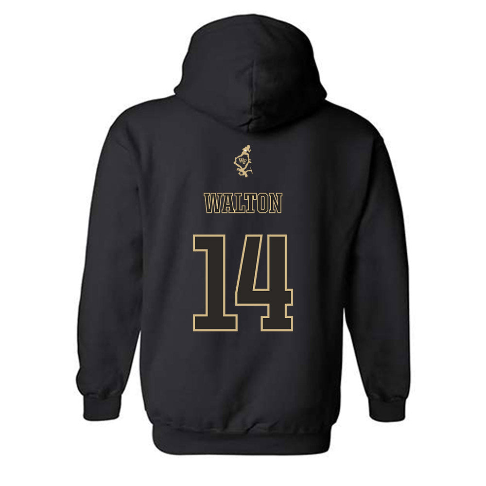 Wake Forest - NCAA Football : Tyler Walton - Hooded Sweatshirt-1