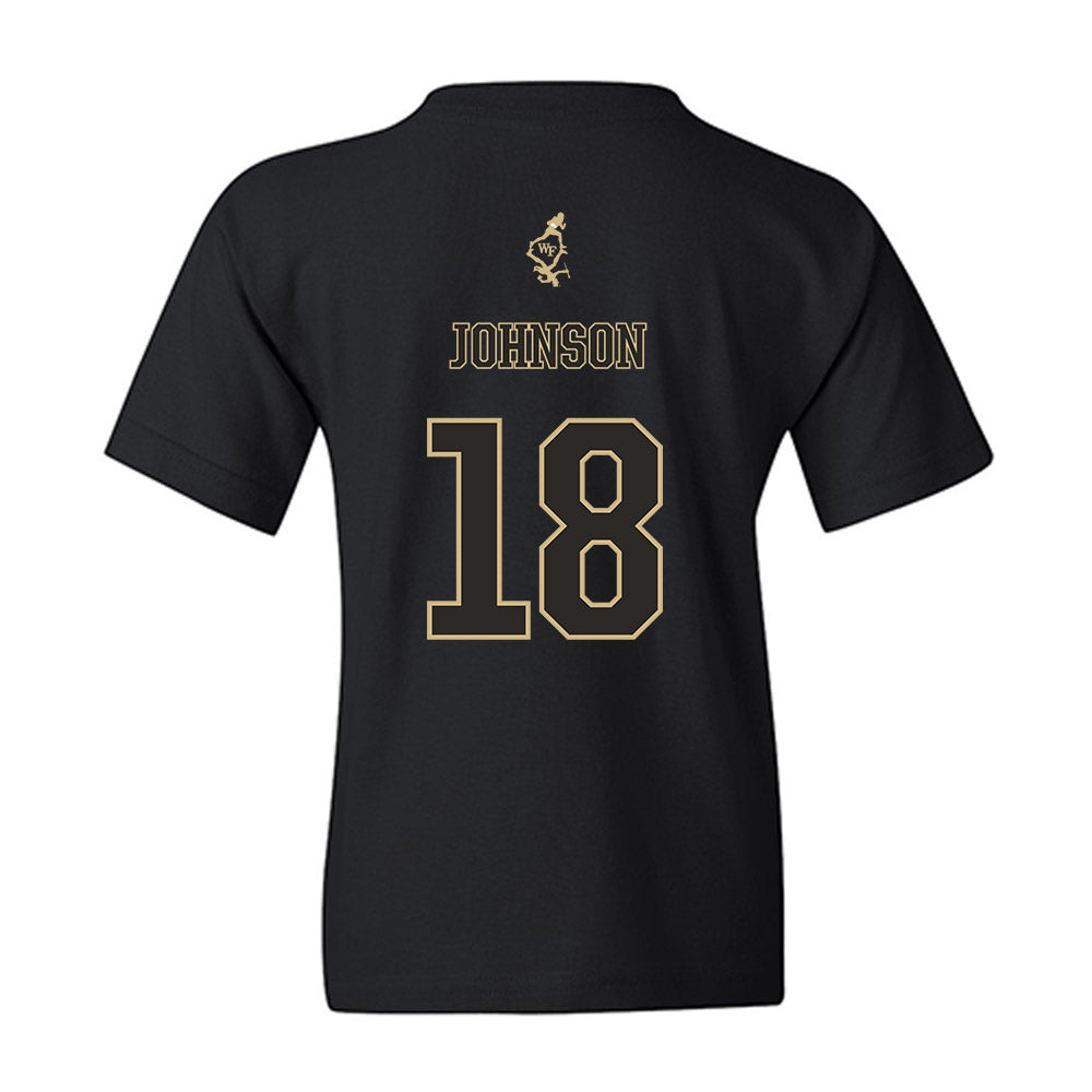 Wake Forest - NCAA Football : DJ Johnson - Youth T-Shirt-1