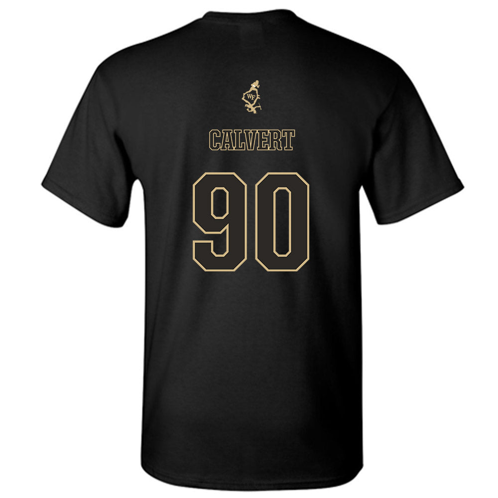 Wake Forest - NCAA Football : Connor Calvert - T-Shirt-1