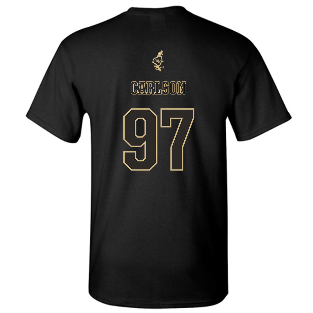 Wake Forest - NCAA Football : Caleb Carlson - T-Shirt-1