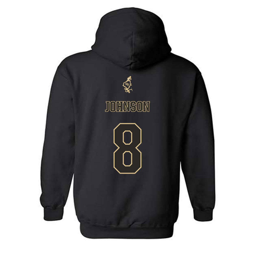 Wake Forest - NCAA Football : Braylon Johnson - Hooded Sweatshirt-1