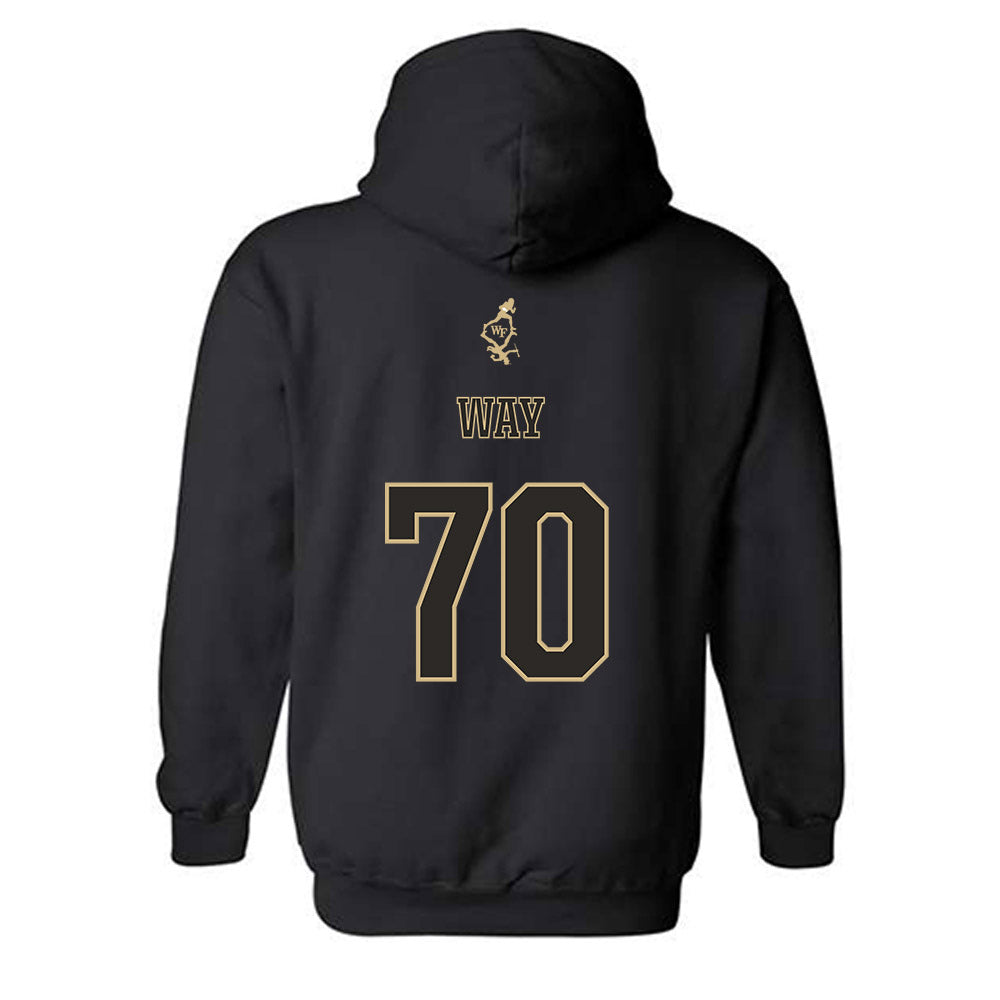 Wake Forest - NCAA Football : Will Way - Hooded Sweatshirt-1