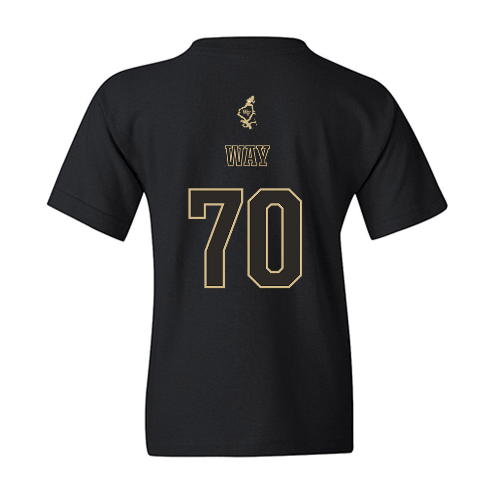 Wake Forest - NCAA Football : Will Way - Youth T-Shirt-1