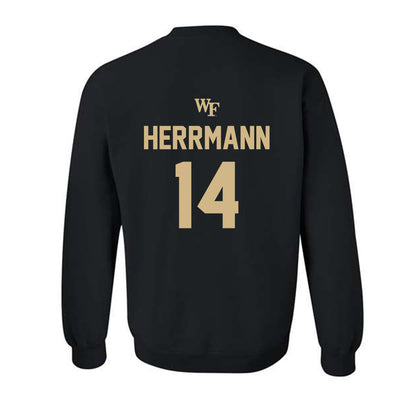 Wake Forest - NCAA Baseball : Joshua Herrmann - Sports Shersey Crewneck Sweatshirt-1
