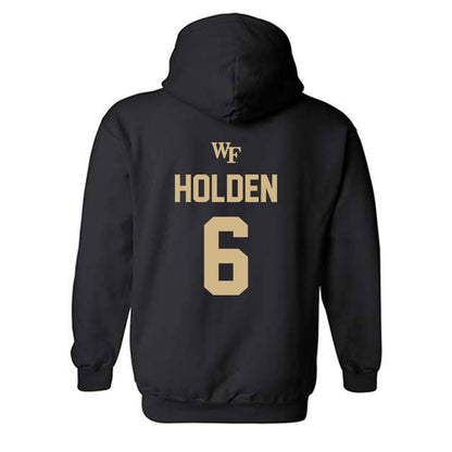 Wake Forest - NCAA Baseball : Will Holden - Sports Shersey Hooded Sweatshirt-1