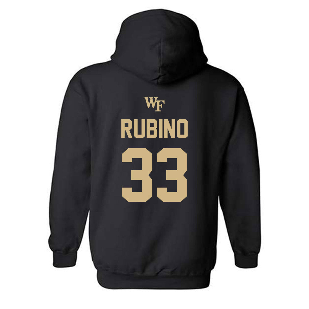 Wake Forest - NCAA Baseball : Nick Rubino - Sports Shersey Hooded Sweatshirt-1