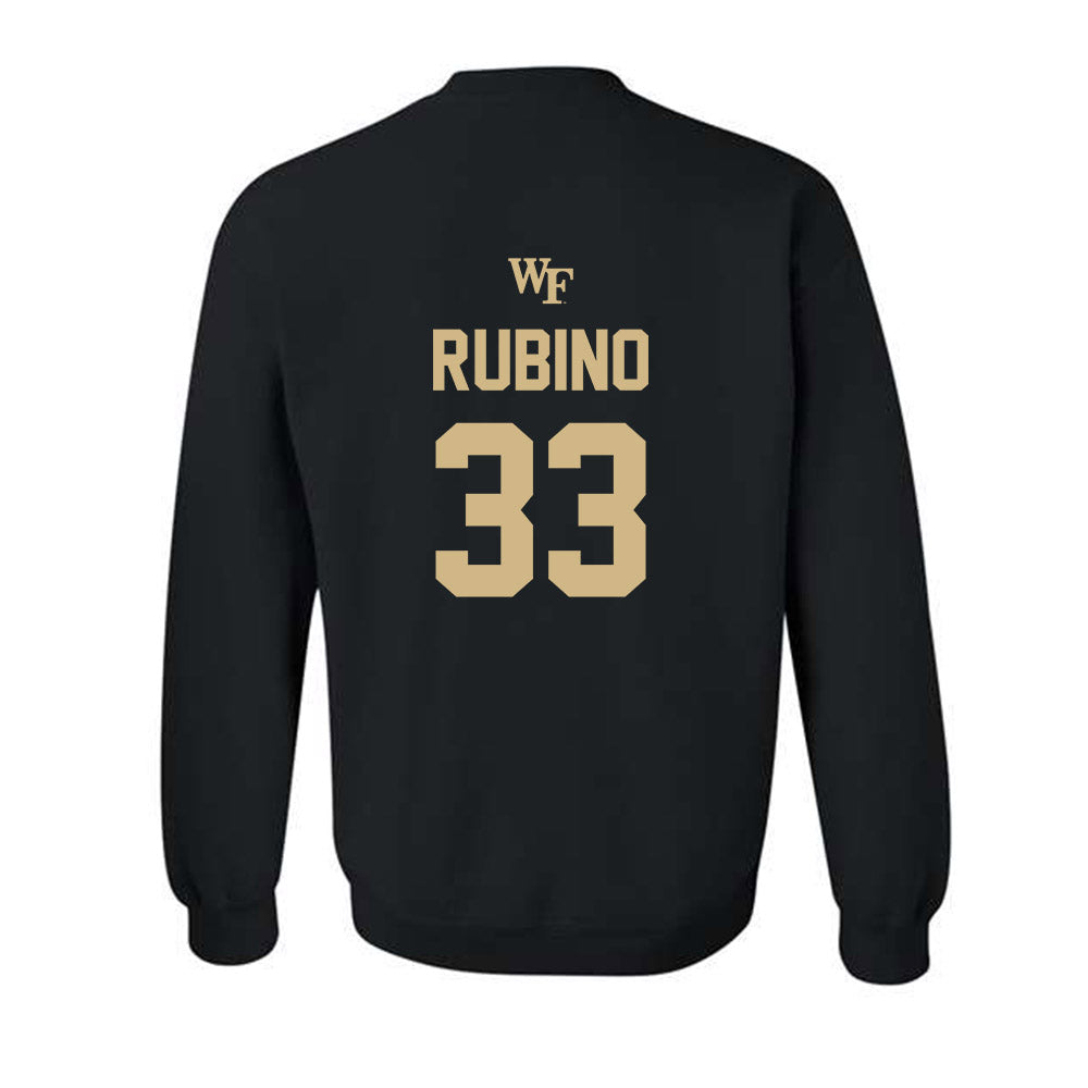 Wake Forest - NCAA Baseball : Nick Rubino - Sports Shersey Crewneck Sweatshirt-1