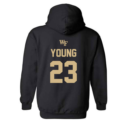 Wake Forest - NCAA Men's Soccer : Chandler Young - Sports Shersey Hooded Sweatshirt-1
