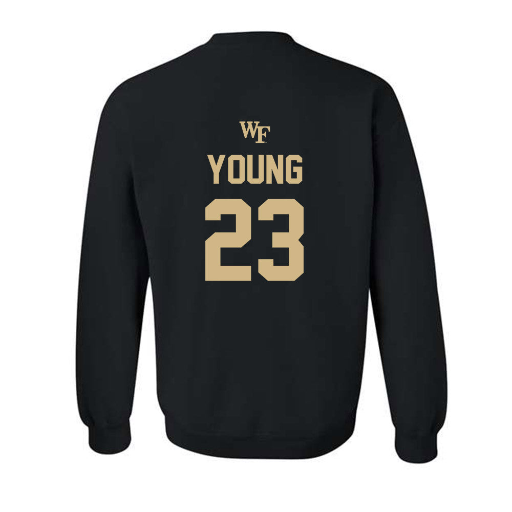 Wake Forest - NCAA Men's Soccer : Chandler Young - Sports Shersey Crewneck Sweatshirt-1