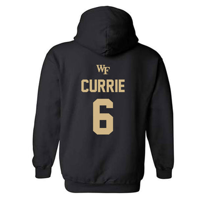Wake Forest - NCAA Men's Soccer : Lorenze Currie - Sports Shersey Hooded Sweatshirt-1