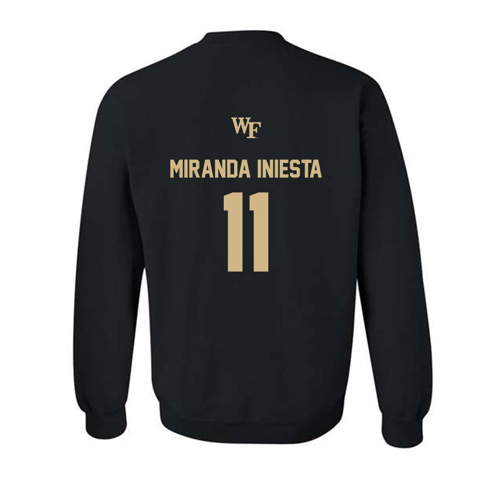 Wake Forest - NCAA Men's Soccer : Marcos Miranda Iniesta - Sports Shersey Crewneck Sweatshirt-1