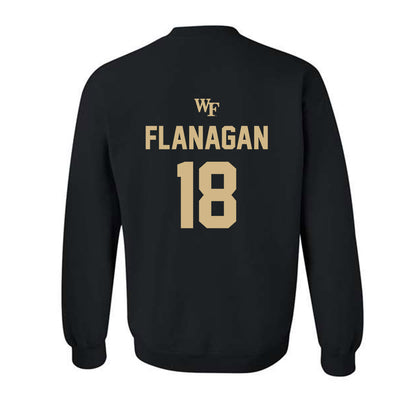 Wake Forest - NCAA Women's Soccer : Allie Flanagan - Sports Shersey Crewneck Sweatshirt-1