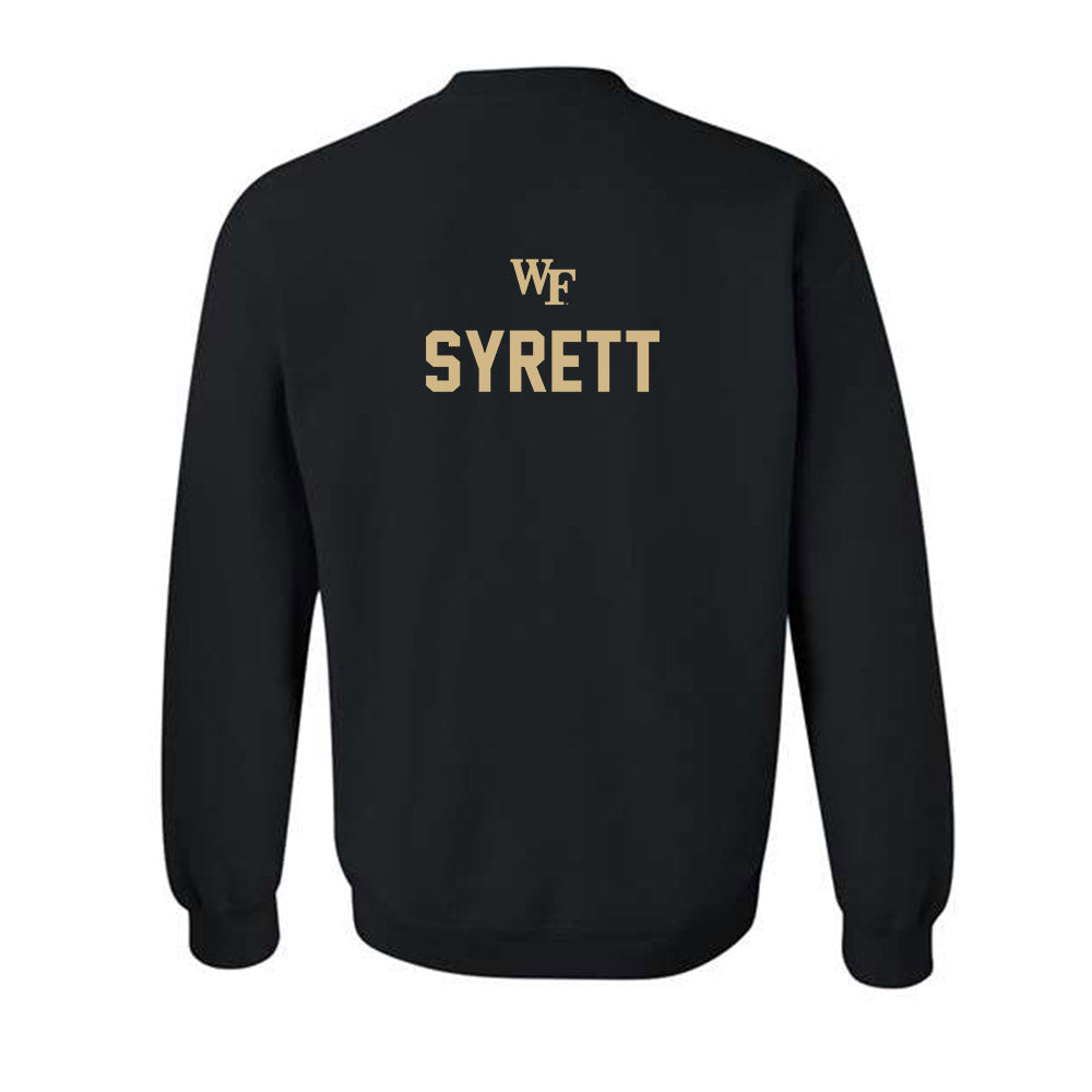 Wake Forest - NCAA Men's Soccer : Graham Syrett - Sports Shersey Crewneck Sweatshirt-1