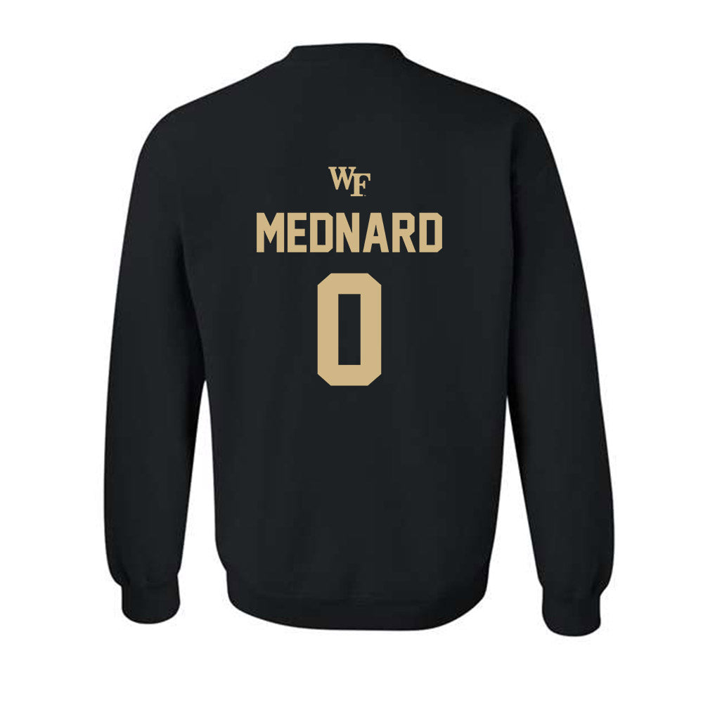 Wake Forest - NCAA Men's Soccer : Jonah Mednard - Sports Shersey Crewneck Sweatshirt-1