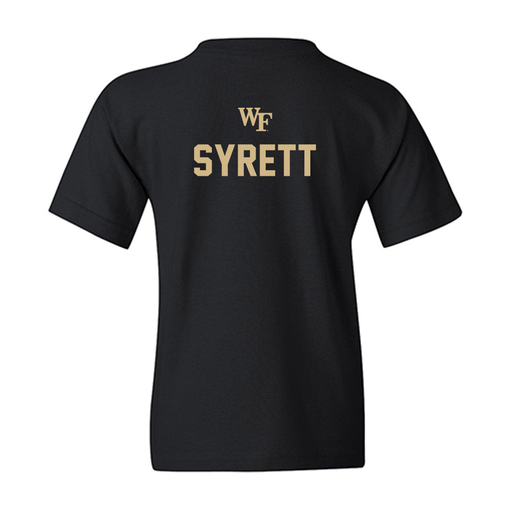 Wake Forest - NCAA Men's Soccer : Graham Syrett - Sports Shersey Youth T-Shirt-1