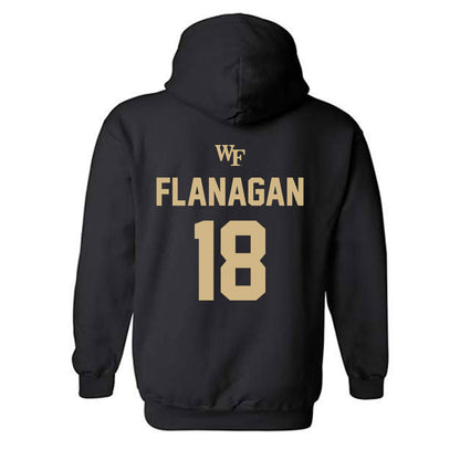 Wake Forest - NCAA Women's Soccer : Allie Flanagan - Sports Shersey Hooded Sweatshirt-1