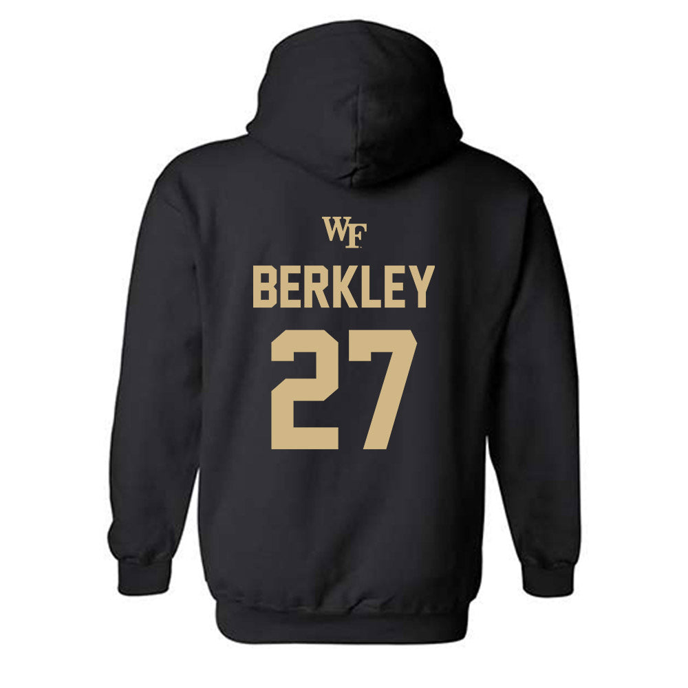 Wake Forest - NCAA Men's Soccer : Copeland Berkley - Sports Shersey Hooded Sweatshirt-1