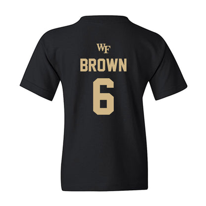 Wake Forest - NCAA Women's Soccer : Dempsey Brown - Sports Shersey Youth T-Shirt-1