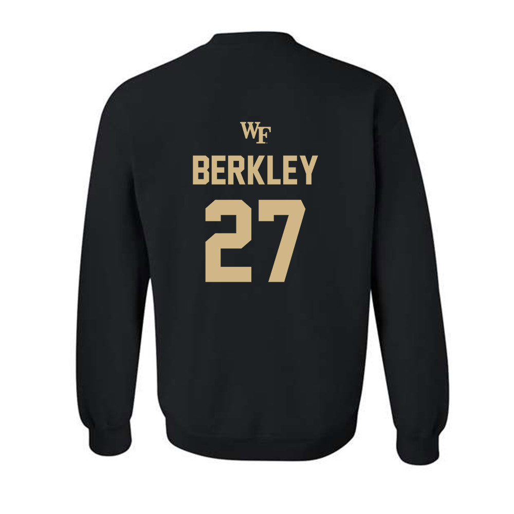 Wake Forest - NCAA Men's Soccer : Copeland Berkley - Sports Shersey Crewneck Sweatshirt-1