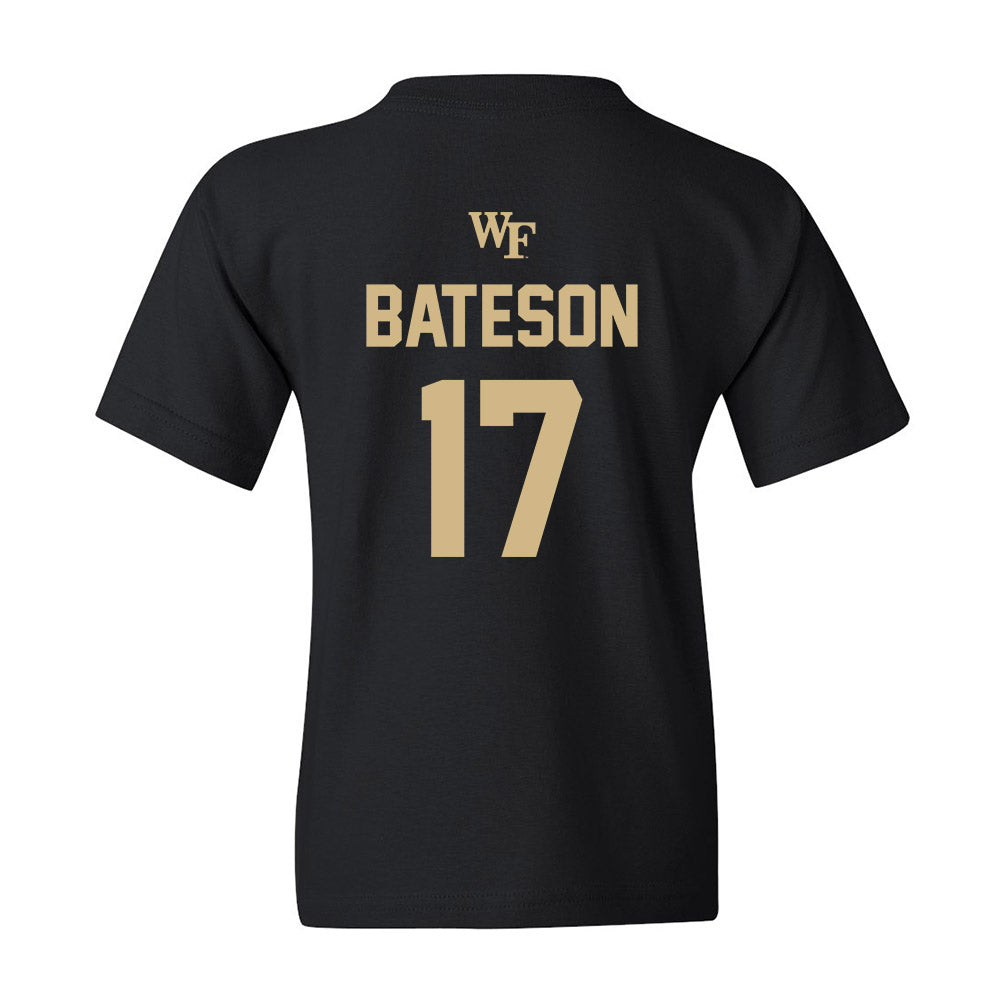 Wake Forest - NCAA Men's Soccer : Pierce Bateson - Sports Shersey Youth T-Shirt