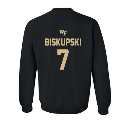 Wake Forest - NCAA Men's Soccer : Philip Biskupski - Sports Shersey Crewneck Sweatshirt-1