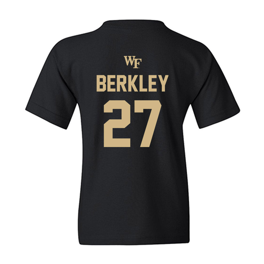 Wake Forest - NCAA Men's Soccer : Copeland Berkley - Sports Shersey Youth T-Shirt-1