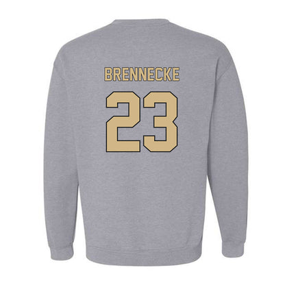 Wake Forest - NCAA Baseball : Ryan Brennecke - Fashion Shersey Crewneck Sweatshirt-1