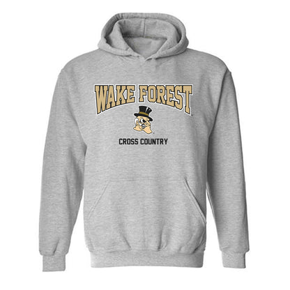 Wake Forest - NCAA Men's Cross Country : Bear Fretwell - Fashion Shersey Hooded Sweatshirt-0