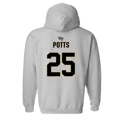 Wake Forest - NCAA Football : Eli Potts - Fashion Shersey Hooded Sweatshirt-1