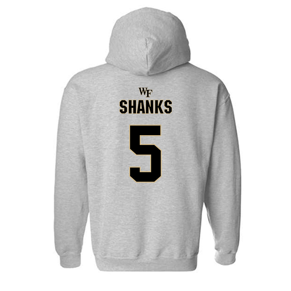 Wake Forest - NCAA Football : Kam Shanks - Fashion Shersey Hooded Sweatshirt-1