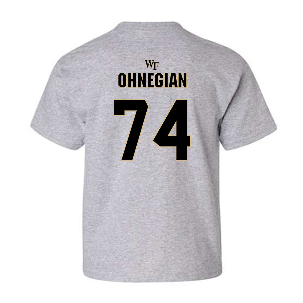 Wake Forest - NCAA Football : John Ohnegian - Fashion Shersey Youth T-Shirt-1