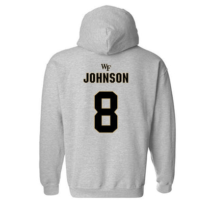 Wake Forest - NCAA Football : Braylon Johnson - Fashion Shersey Hooded Sweatshirt-1