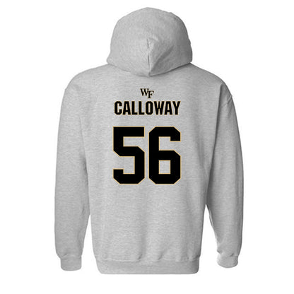 Wake Forest - NCAA Football : Ethan Calloway - Fashion Shersey Hooded Sweatshirt-1