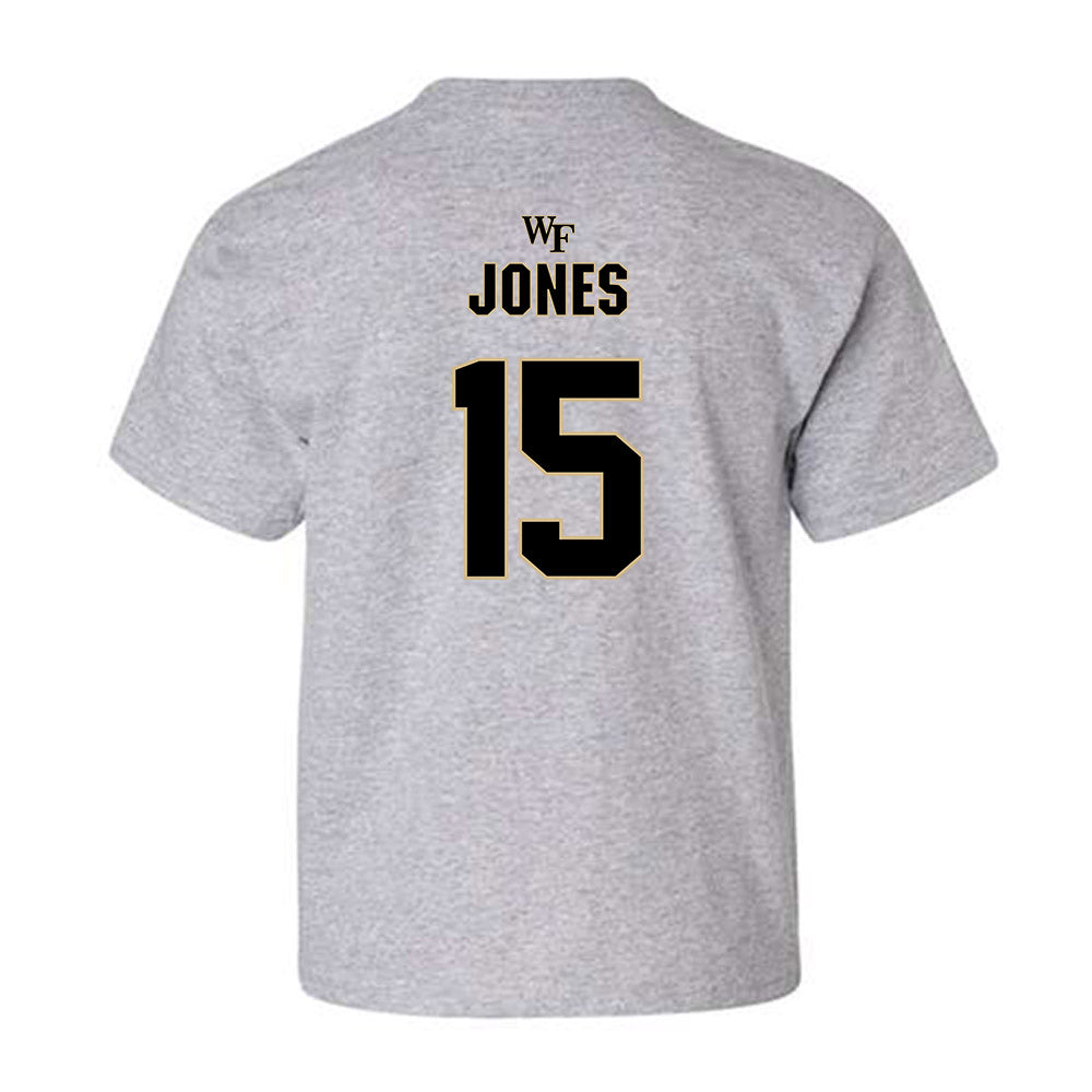 Wake Forest - NCAA Football : Gannon Jones - Fashion Shersey Youth T-Shirt-1