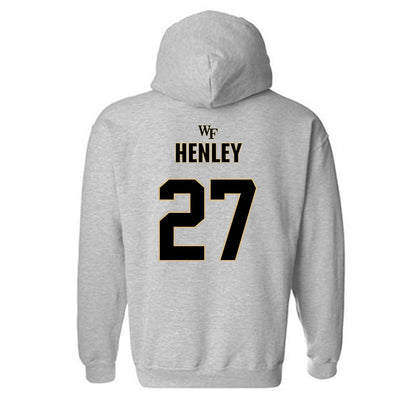 Wake Forest - NCAA Football : Ryan Henley - Fashion Shersey Hooded Sweatshirt-1