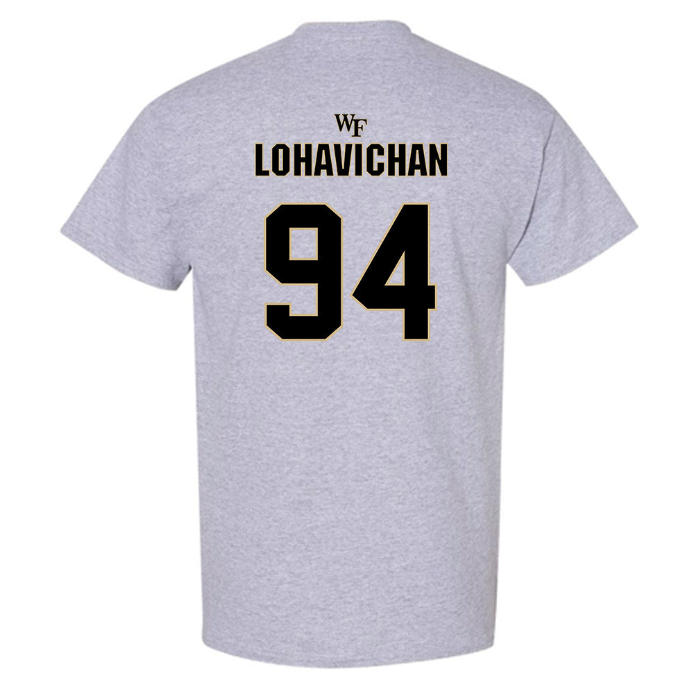 Wake Forest - NCAA Football : Zach Lohavichan - Fashion Shersey T-Shirt-1