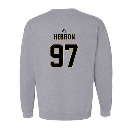 Wake Forest - NCAA Football : Matthew Herron - Fashion Shersey Crewneck Sweatshirt-1