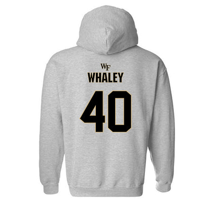 Wake Forest - NCAA Football : Whittman Whaley - Fashion Shersey Hooded Sweatshirt-1