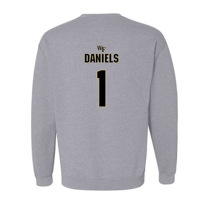 Wake Forest - NCAA Football : Kahnen Daniels - Fashion Shersey Crewneck Sweatshirt-1