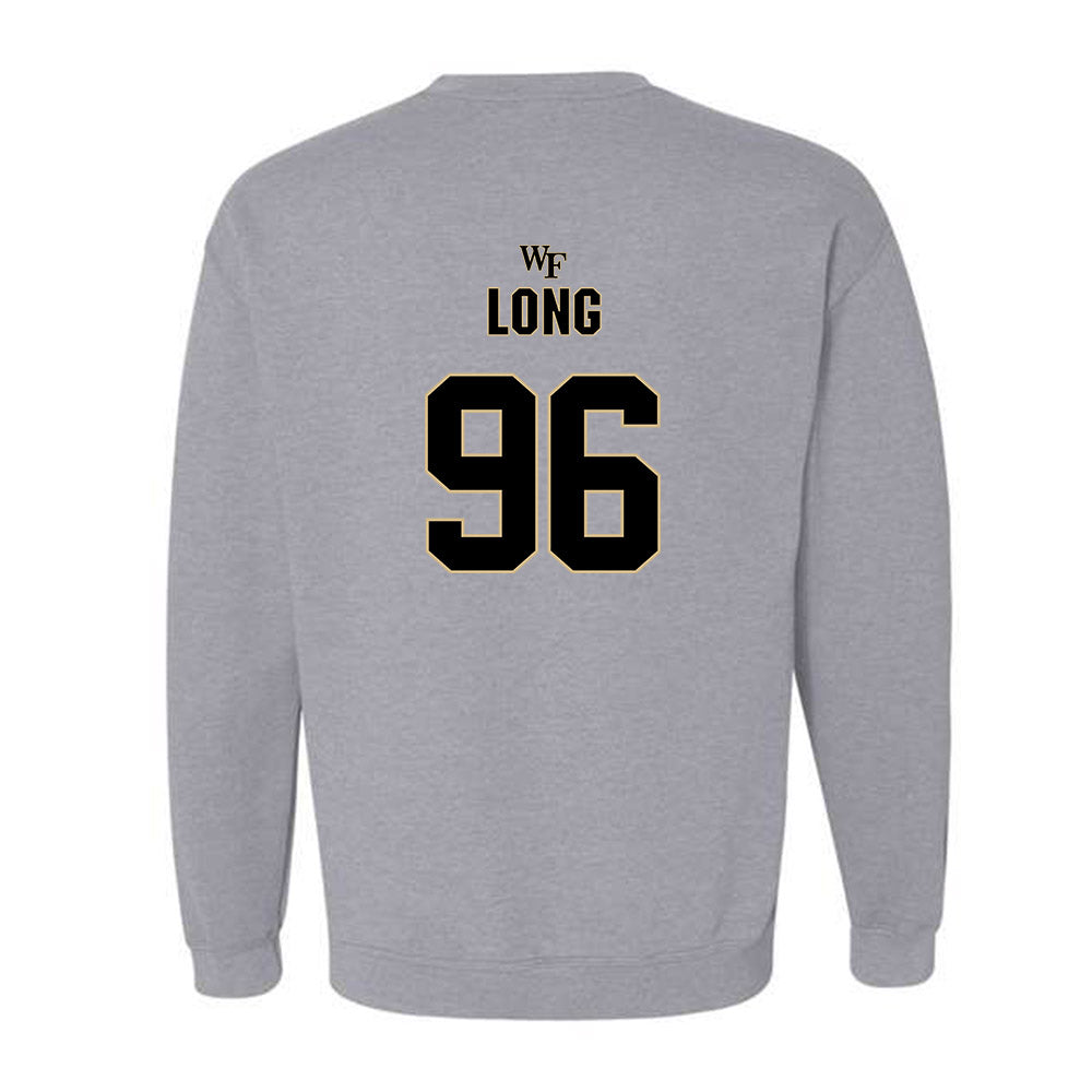 Wake Forest - NCAA Football : Cooper Long - Fashion Shersey Crewneck Sweatshirt-1