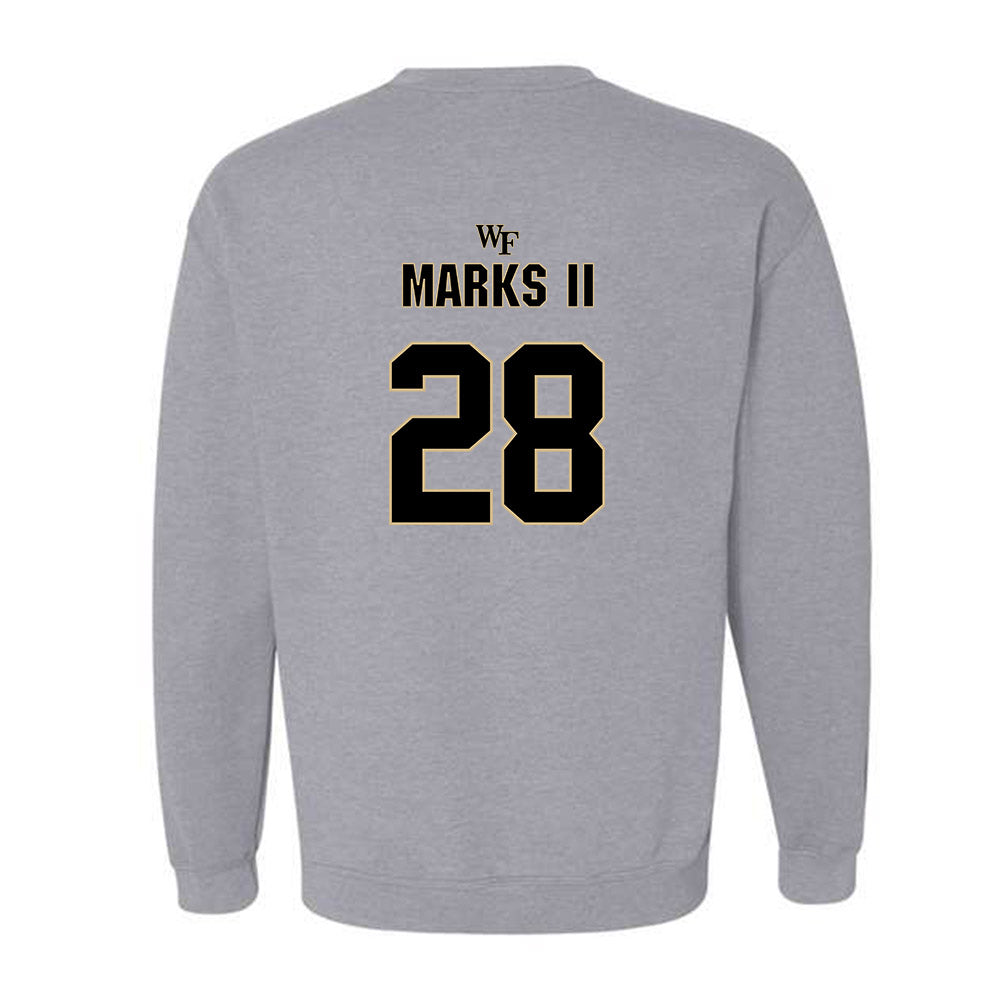 Wake Forest - NCAA Football : Aj Marks II - Fashion Shersey Crewneck Sweatshirt-1