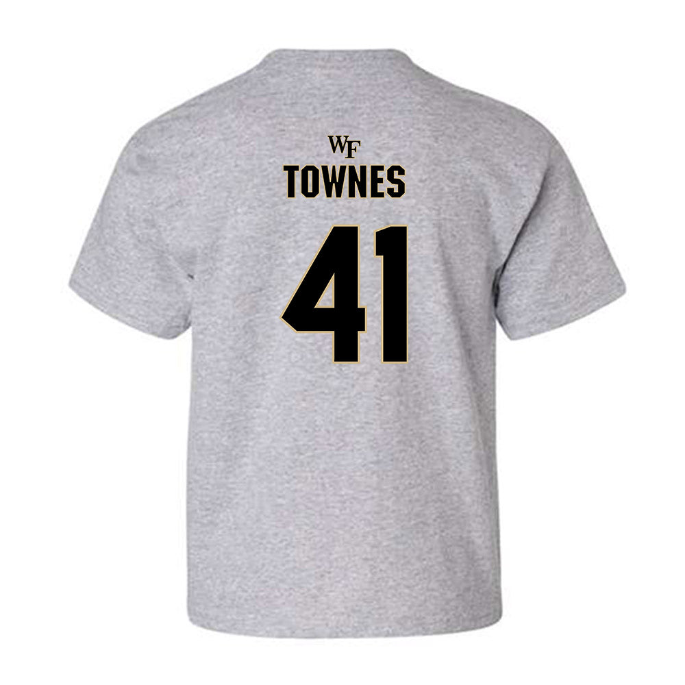 Wake Forest - NCAA Football : Kalil Townes - Fashion Shersey Youth T-Shirt-1
